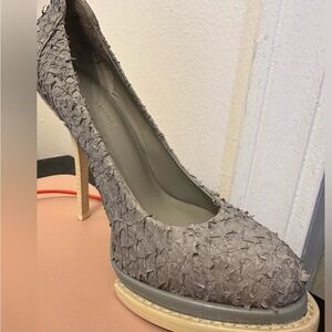 Alexander Wang Textured Gray Heels